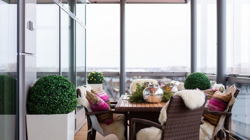 Onko lasitettu parveke jo talvikunnossa?