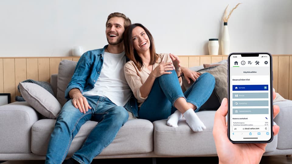 Vanhan ilmanvaihtokoneen vaihtaminen uuteen käy helposti ja nopeasti