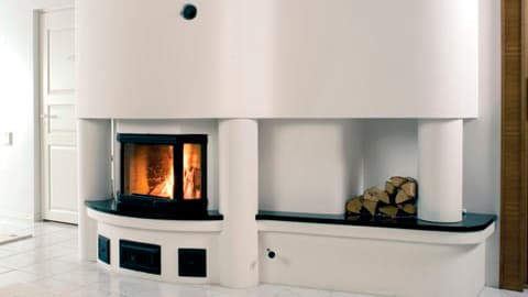 Tiilestä muuratut tulisijat