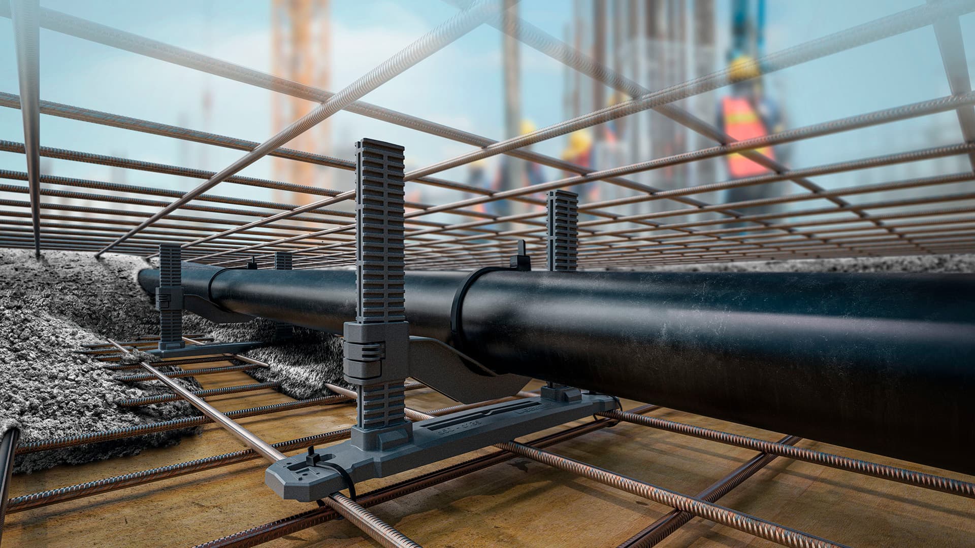 Geberit tuo työmaille uuden valutuen – putket pysyvät paikallaan ilman virityksiä