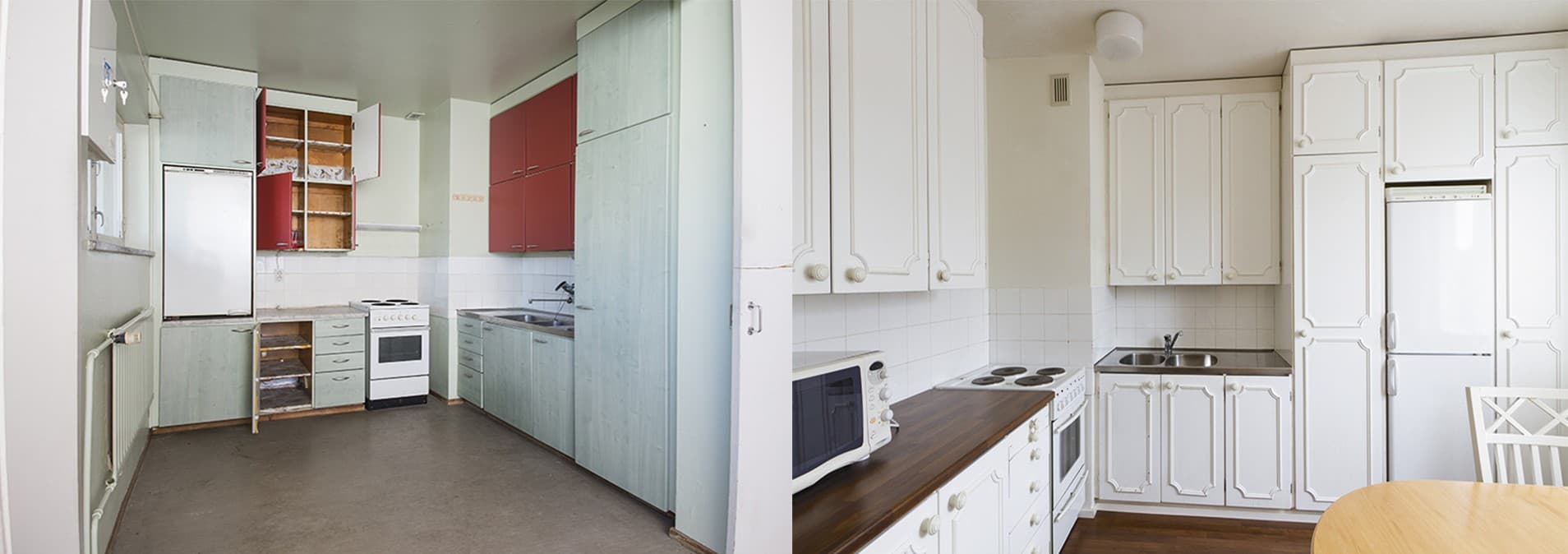 As.oy Remontti-Mallinnus Osa 8. Uudet keittiöt putkiremontin yhteydessä